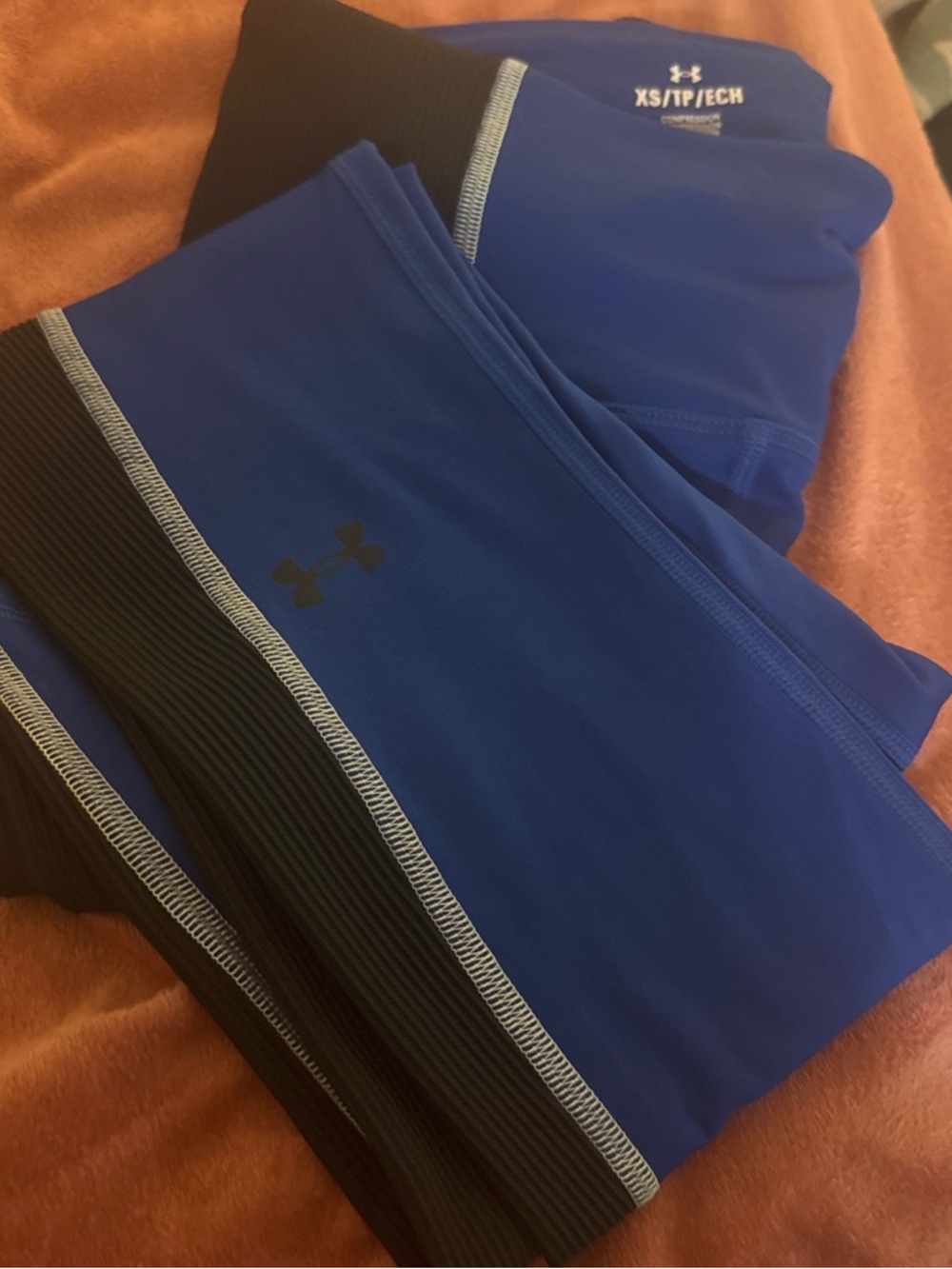 Under Armour Navy & Gold Compression Leggings